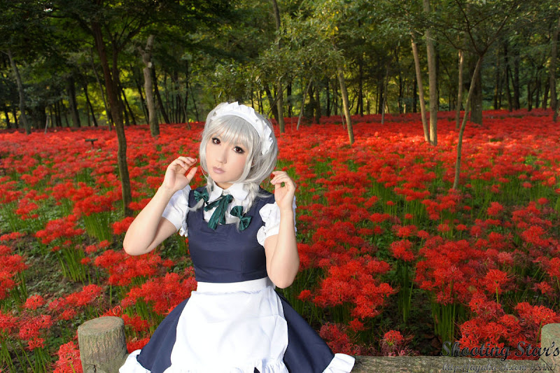 CosRain.Com Sakuya＇s COSPLAY - The Touhou Project