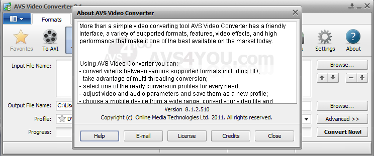 avs video converter 8 activation code