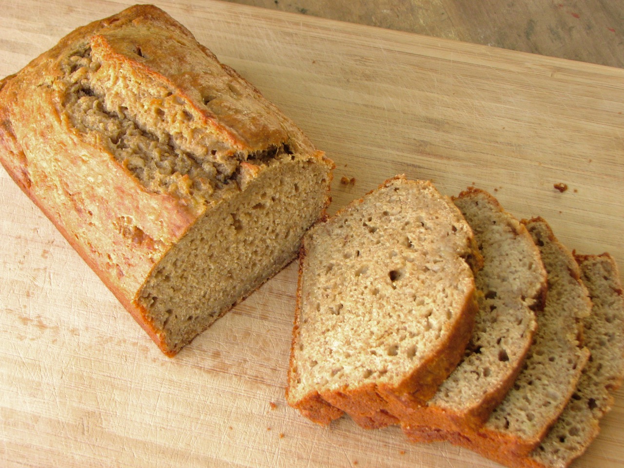 Delectably Mine Greek Yogurt Banana Bread