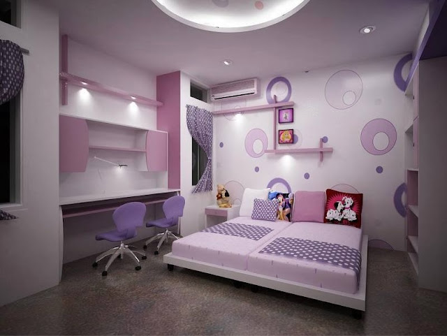 Desain Ruangan Dengan Cat Warna Ungu yang Elegan rumpibanget.blogspot.com