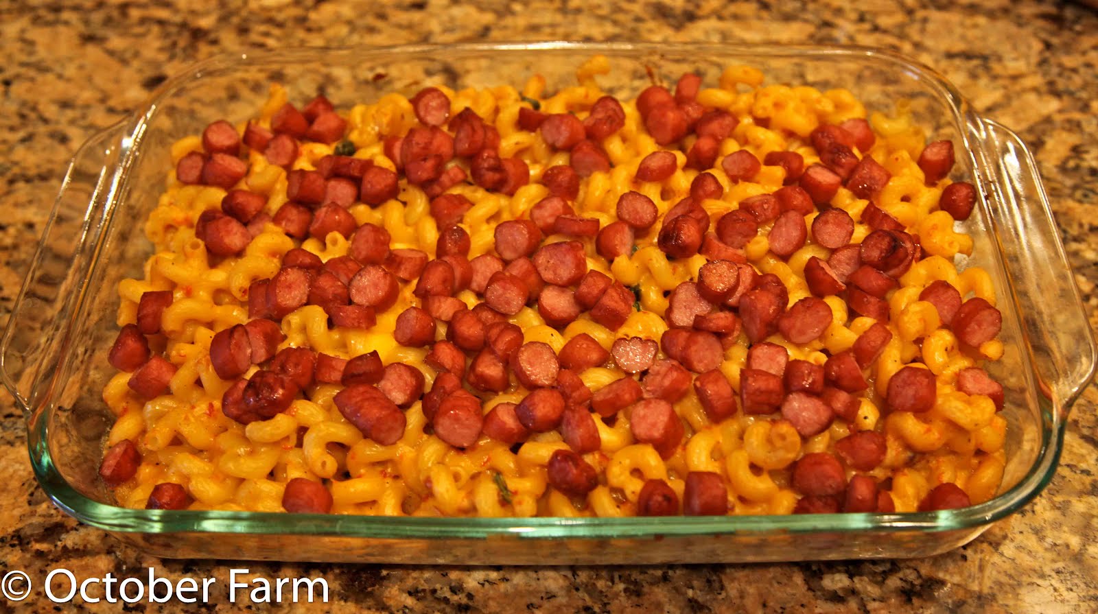 Macaroni and Cheese with Sausage