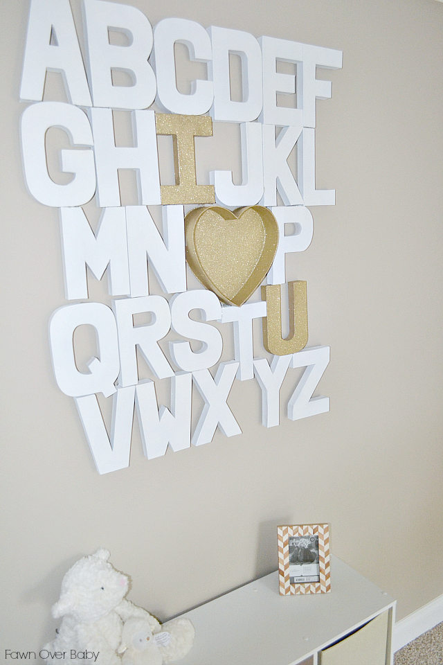 Fawn Over Baby DIY Paper Mache Alphabet Art & Michael's Gift Card