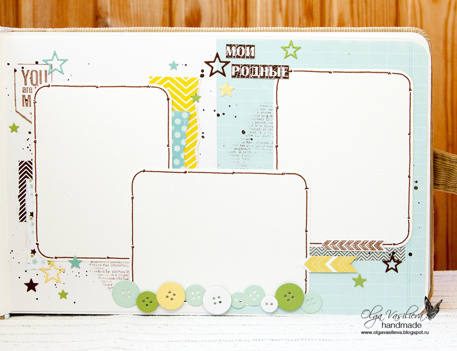 Scrap story My new album for my best friends' baby