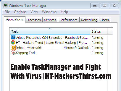 Enable Vista Task Manager