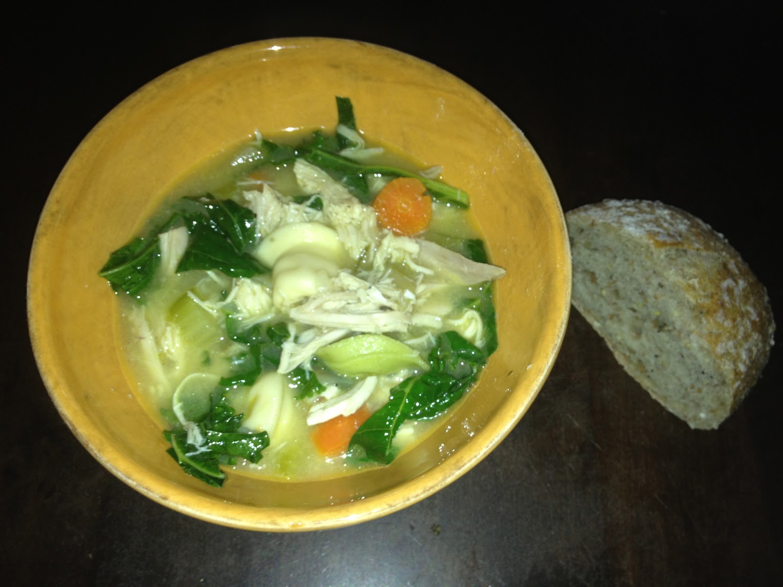 it's what's cookin Chicken Tortellini Soup with Kale