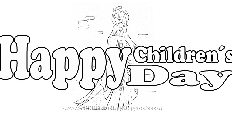 Brave Coloring Page - Happy Children´s Day Coloring ~ Child Coloring
