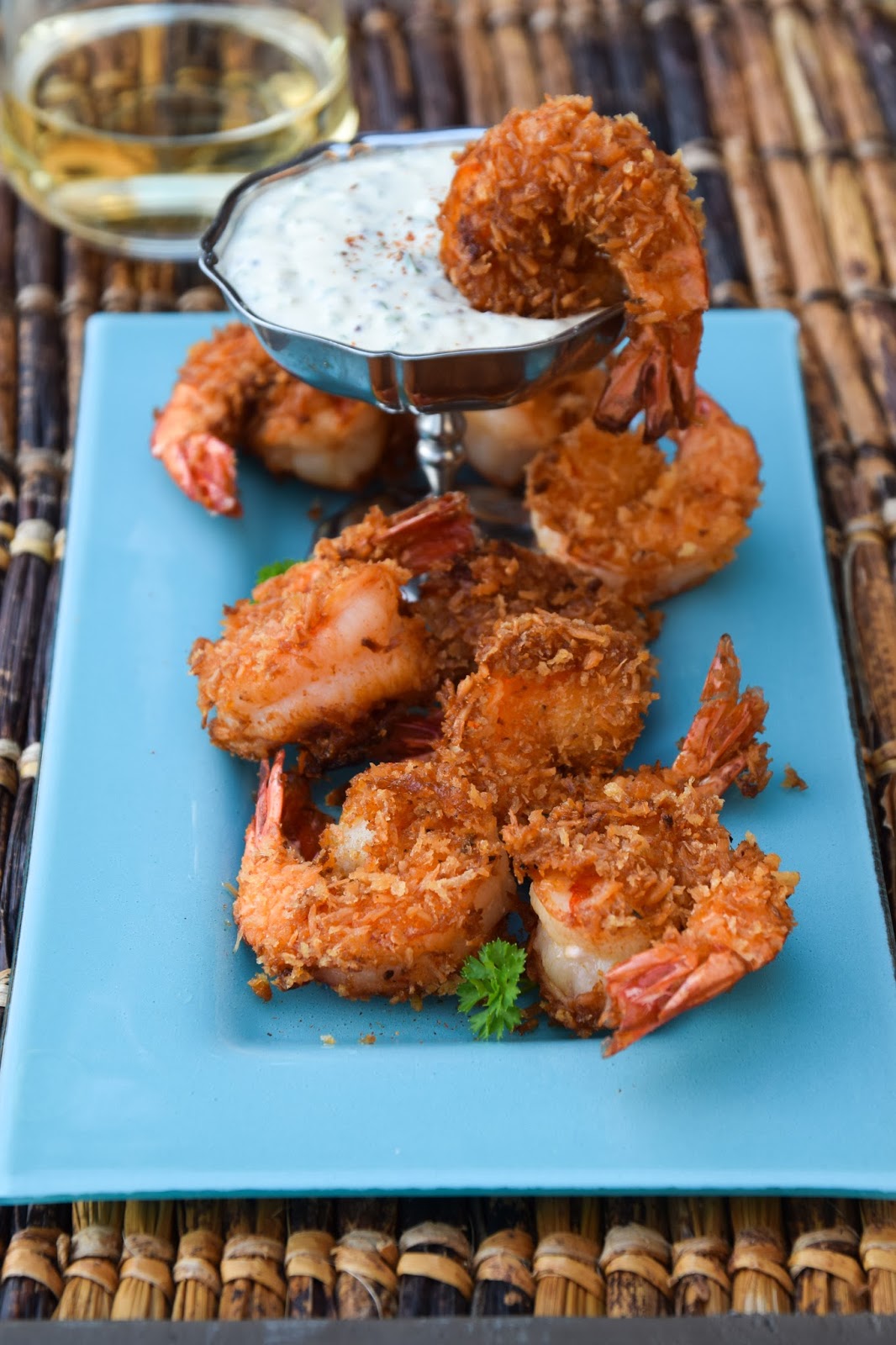 Muista syödä välillä Paneroidut jättikatkaravut ja rémouladekastike