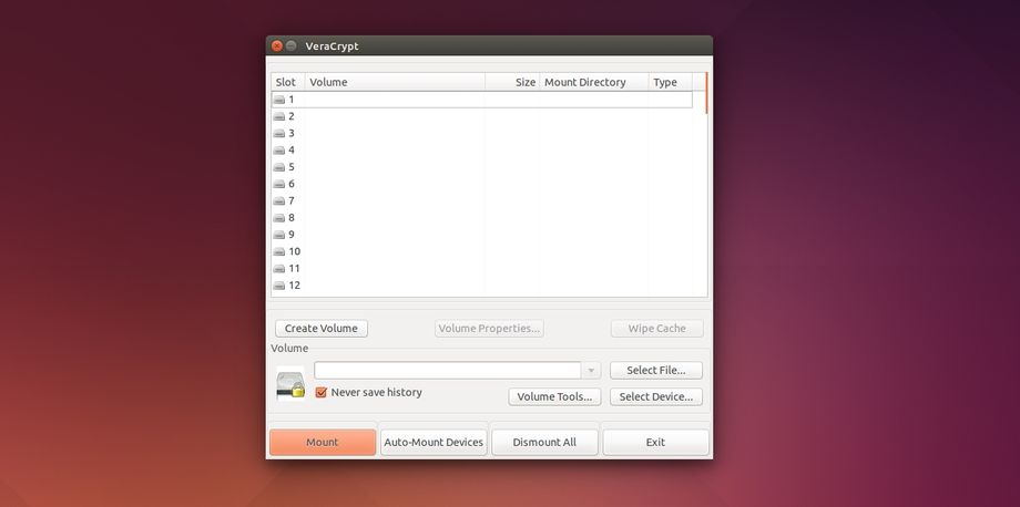 VeraCrypt in Ubuntu