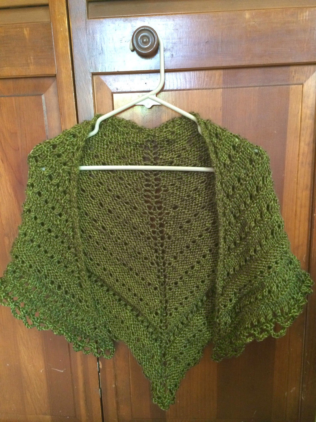 Not My Nana&#039;s Crochet!: Knitted Triangle Prayer Shawl - Healing Wrap