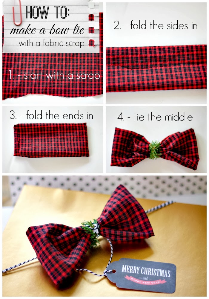 DIY gift wrap with old clothes