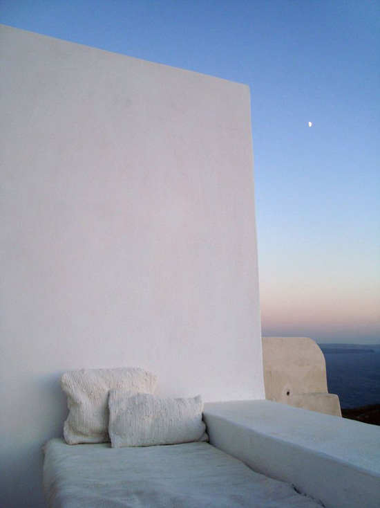 Cycladic open terrace with sea view