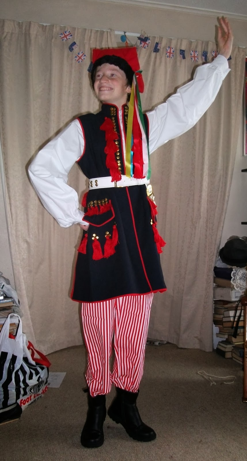 Ballet Boy New Zealand Krakowiak Costume Arrives and Today's Jazz Exam