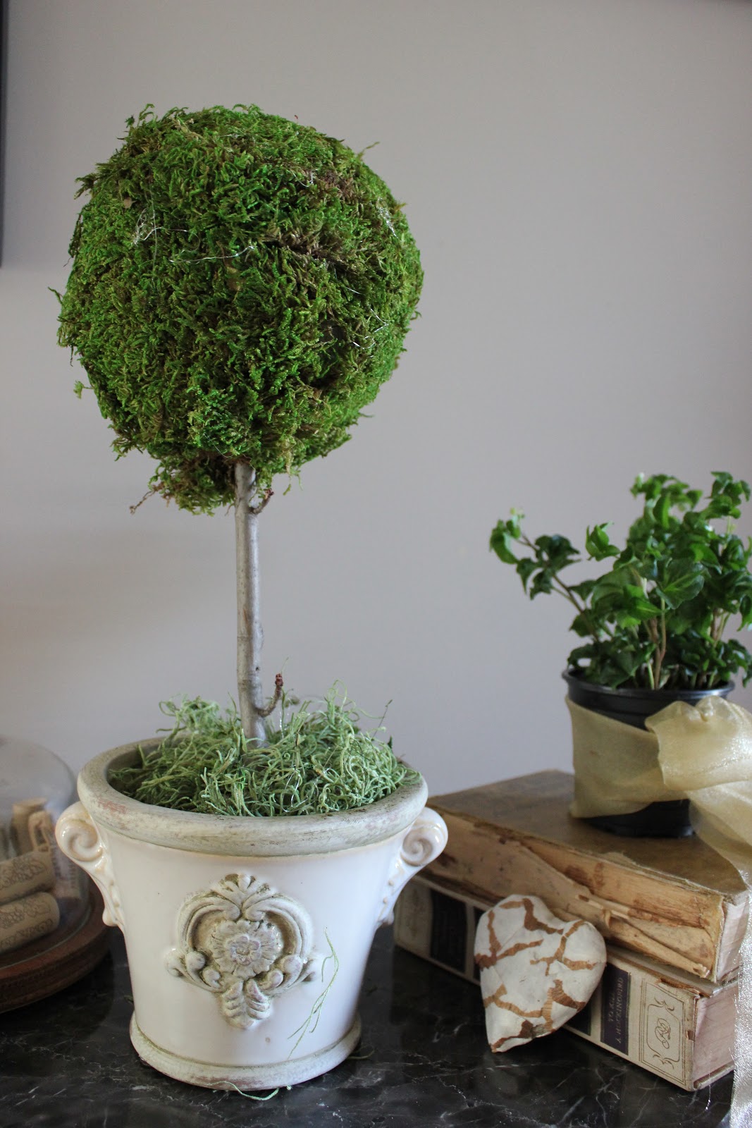 The Farmhouse Studio DIY Moss Topiary