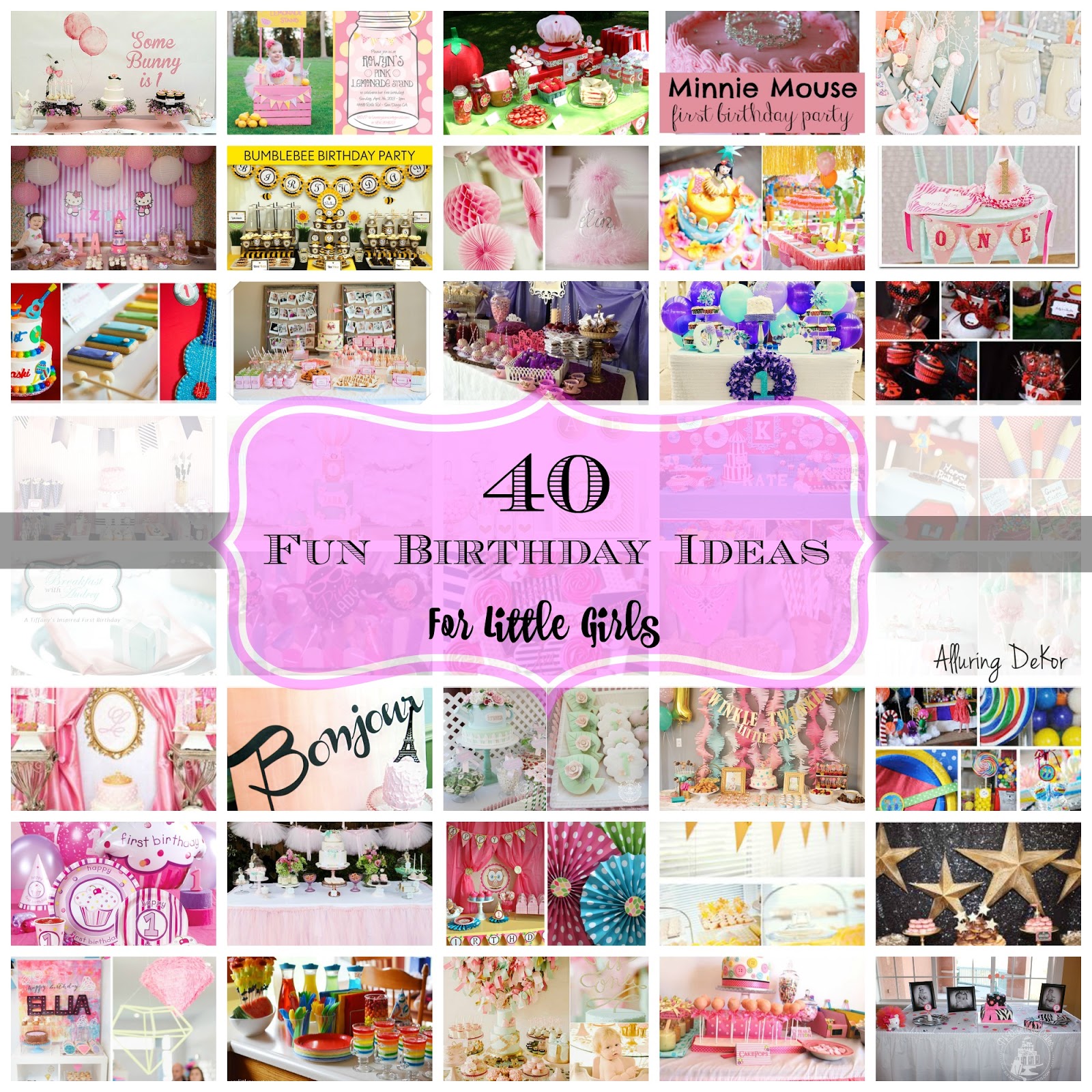 alluring dekor 40 fun birthday ideas for little girls