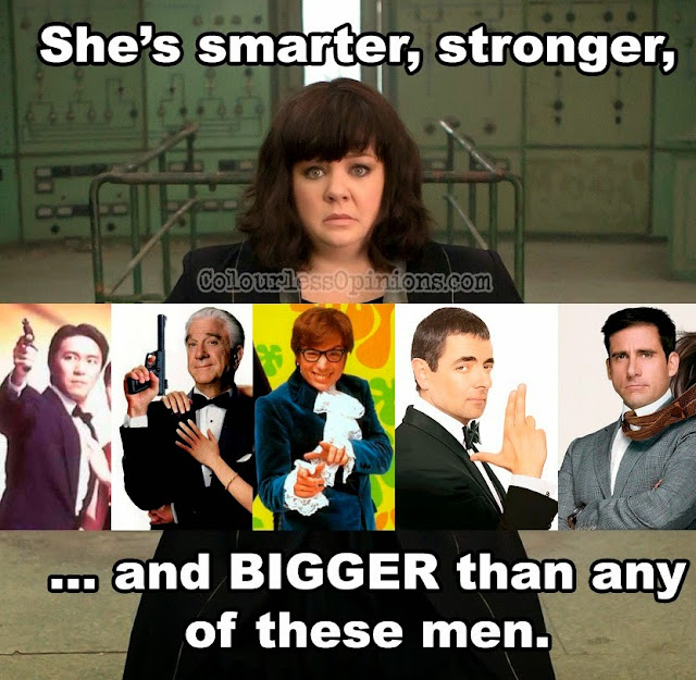 How many more unique characters can they create for this small subgenre? Melissa McCarthy Spy movie meme
