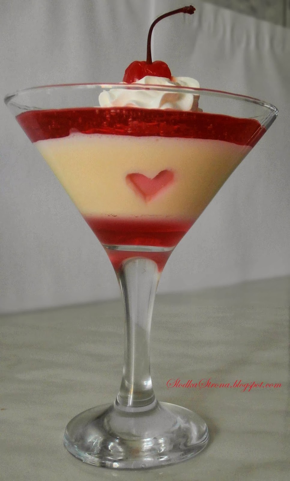 Deser z Mlekiem Skondensowanym na Walentynki - Przepis - Słodka Strona