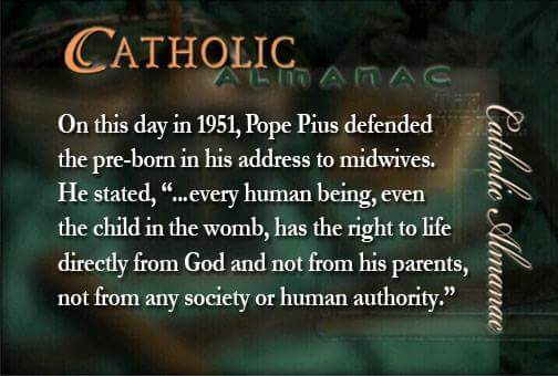 Pope Pius XII on the right to life