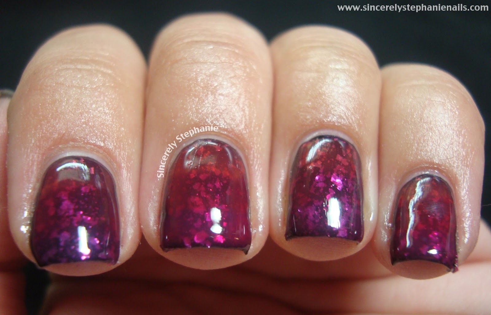 jelly sandwich gradient nail art. Isn't is preeetttyyyy :D To get this look