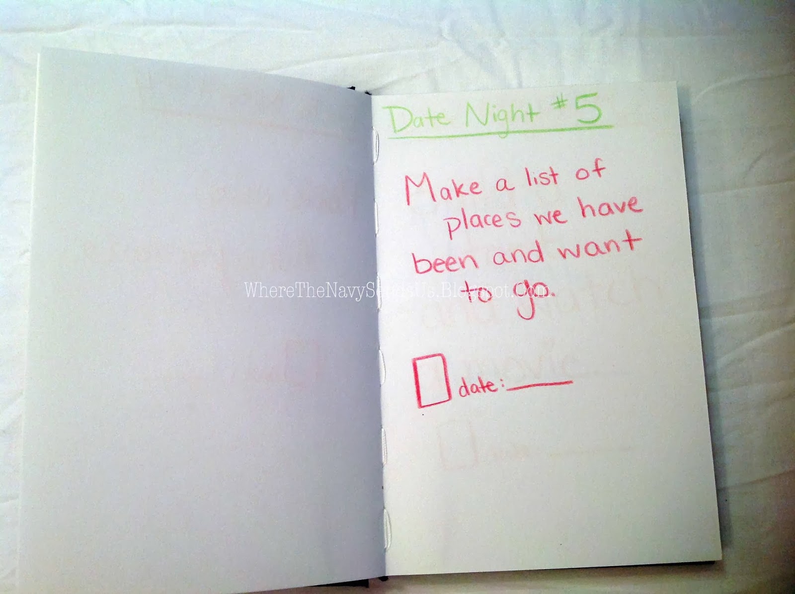 Home Is Where the Navy Sends Us DIY Gifts Date Night Book