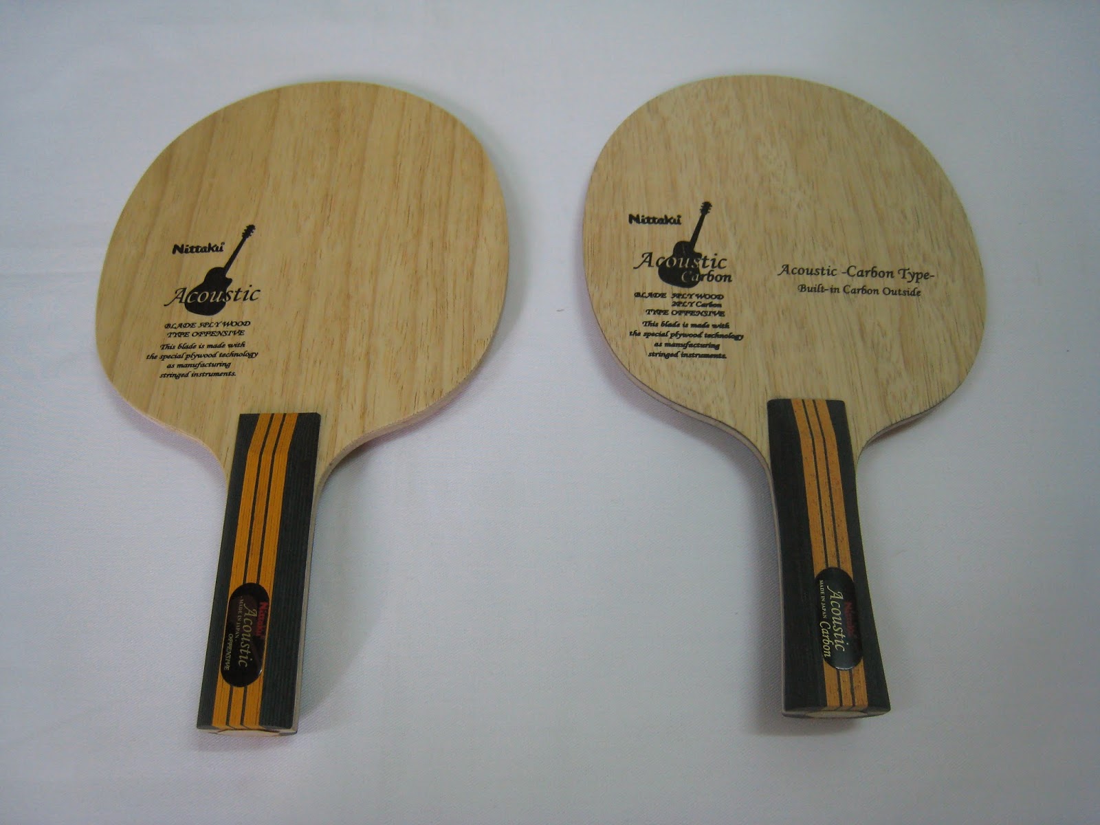 Sports Table Tennis Nittaku Acoustic vs Nittaku Acoustic Carbon