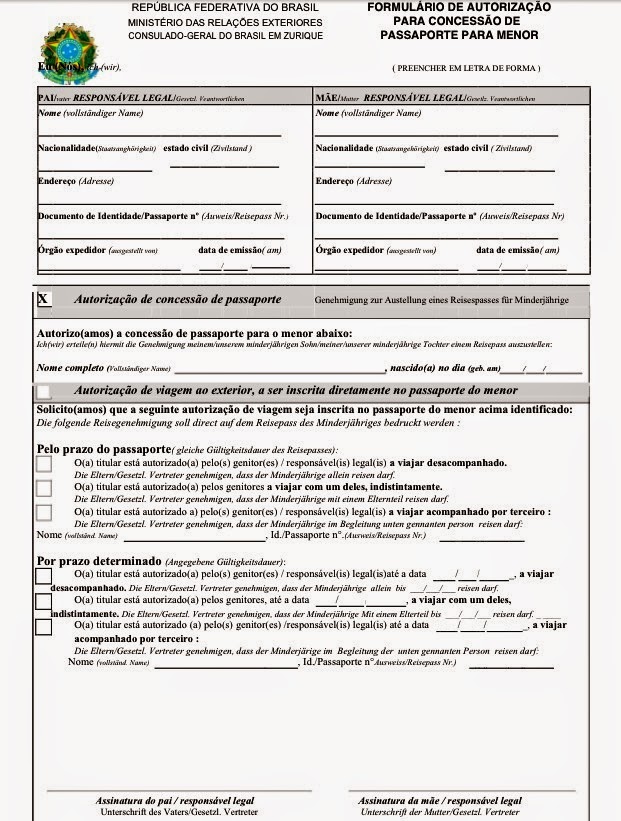 Autorização ou suprimento judicial para emissão de