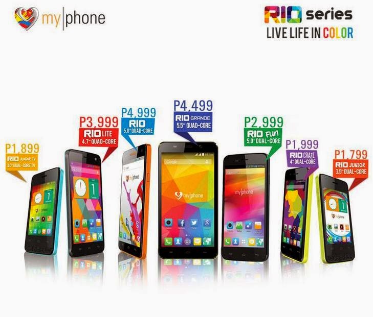 Price List 2016 MyPhone Single/Dual/Quad/OctaCore Android Phones