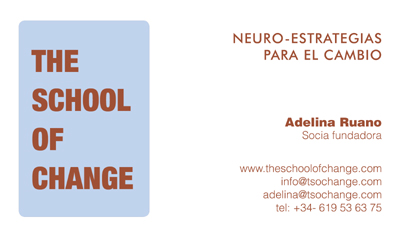 tarjeta The School of Change: Neuro Estrategias para el cambio: cursos y talleres profesionales de coaching