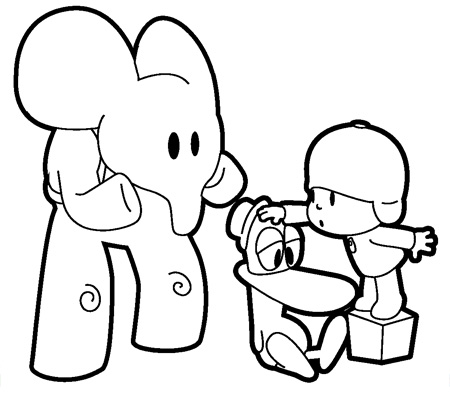 Featured image of post Pato Personajes Pocoyo Para Colorear