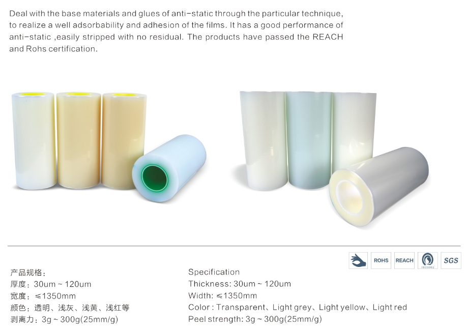 PE Protective Film Manufacturer AntiStatic Protective Film