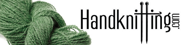 green strong with Handknitting.com written on the side