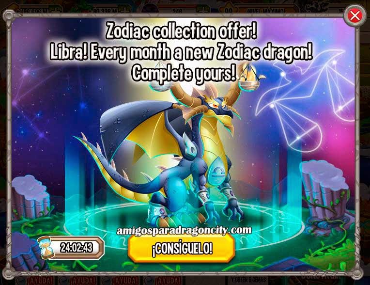 Oferta Especial Del Dragon Zodiaco Libra Amigos Para Dragon City