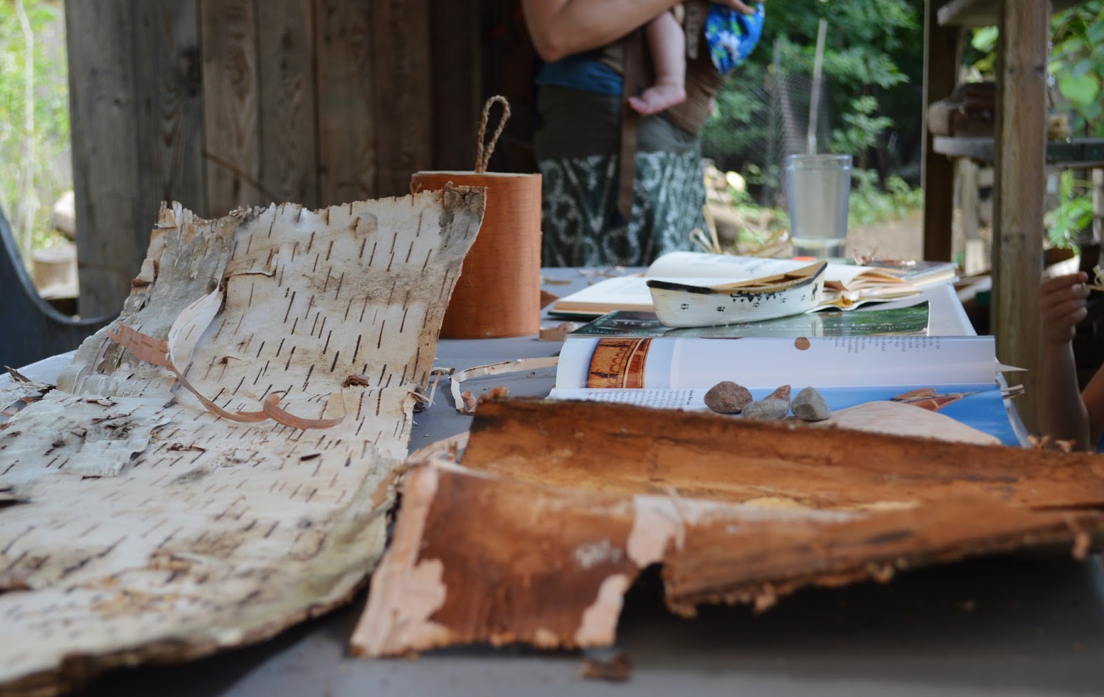 Mothering with Mindfulness Birch Bark Container Making