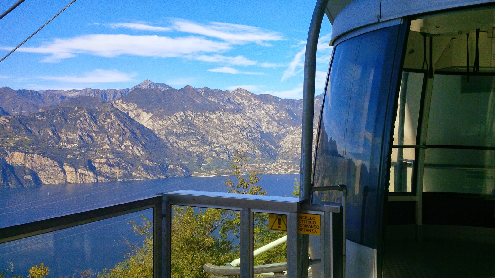 Looking at Lake Garda from 560 m height