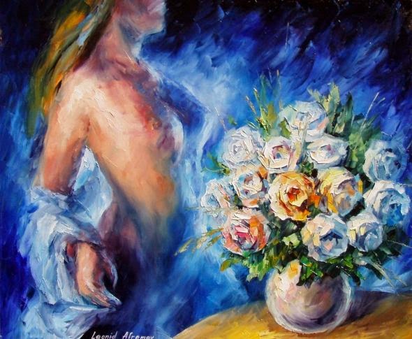 Leonid Afremov deviantart pinturas impressionistas mulheres sensuais