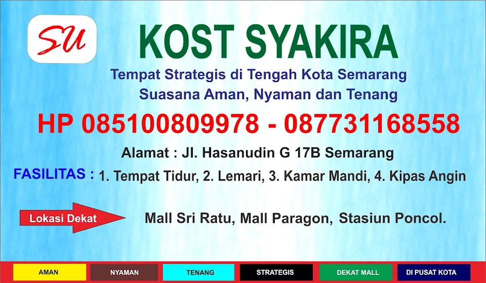 KOST SEMARANG MURAH DAN BERSIH