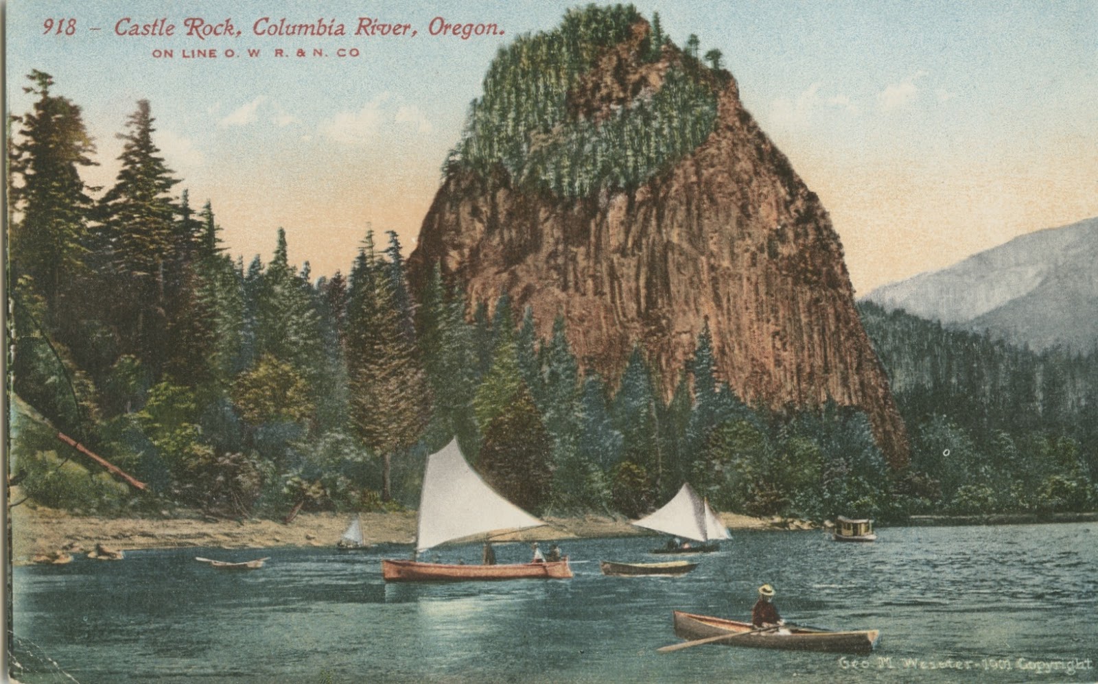 The Daily Postcard Beacon Rock, Washington