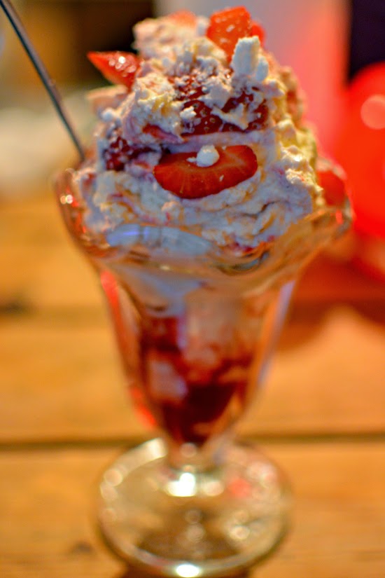 Eton mess at the Bryher Crab Shack