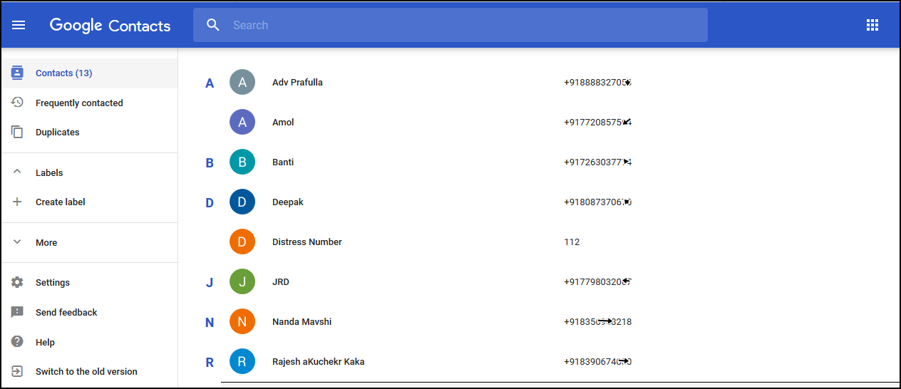view private contact details in google contacts view private contact details in google contacts