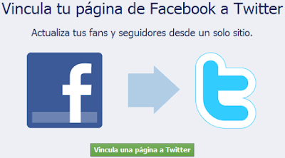 Vicula tu pagina de Facebook a Twitter