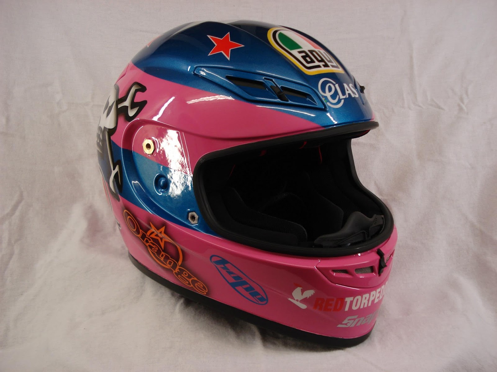 Racing Helmets Garage Agv GPTech G.Martin "pink" 2012 by 3six2seven