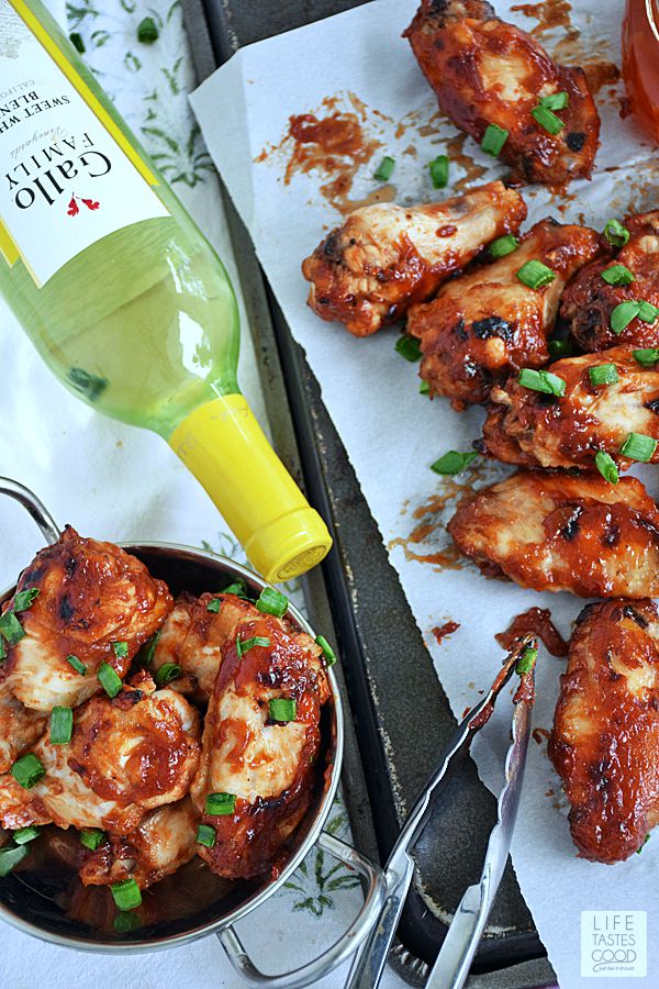 Peach Barbecue Chicken Wings SundaySupper Life Tastes Good