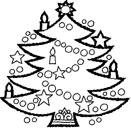 Christmas Tree Coloring Page