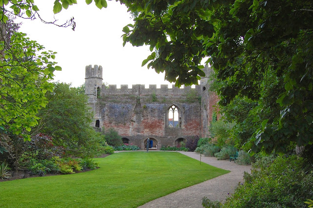 Interior of wall of the Bishop's Palace