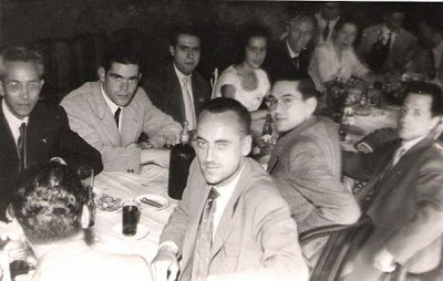 1951 - Visita del equipo lisboeta al local social del Club Ajedrez Ruy López Tívoli - Todos mezclados