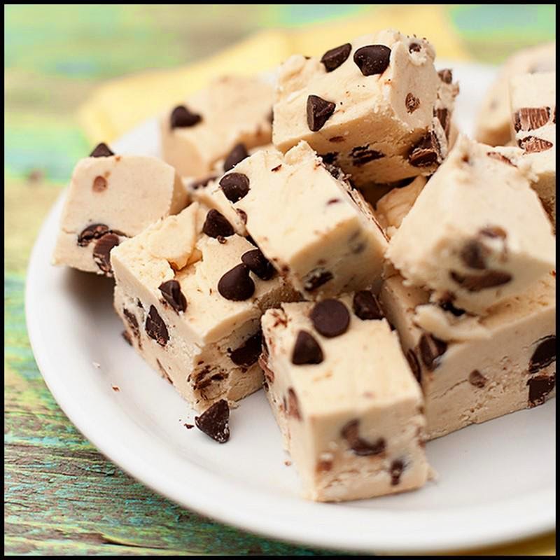 Dollar Store Crafter Chocolate Chip Cookie Dough Fudge