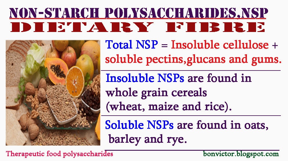 Therapeutic food polysaccharides