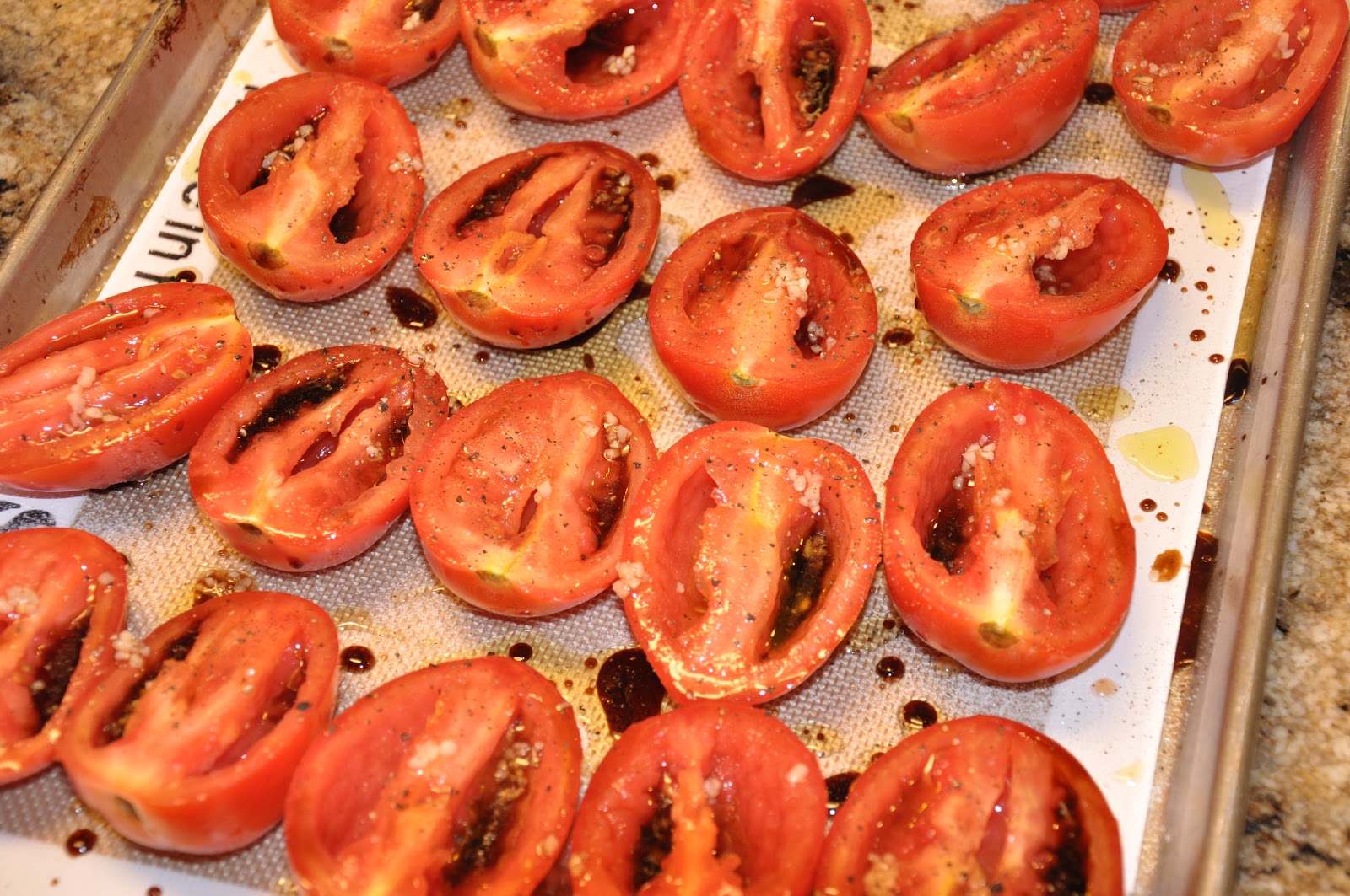 RedheadWhite&Food Scallop, Lime Ceviche and Roasted Tomato Caprese Salad!