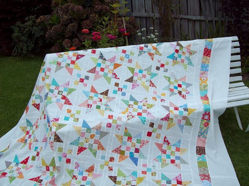 Gigi's Thimble Scrap Jar Stars Quilt