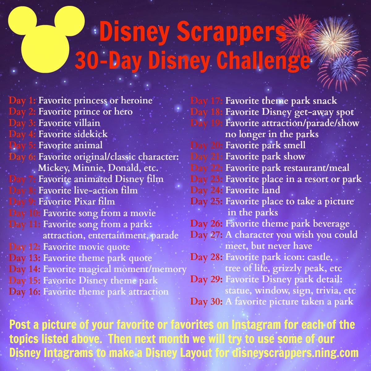 Plays Well With Paper: Disney Insta-Favorites from the 30-Day Disney  Challenge