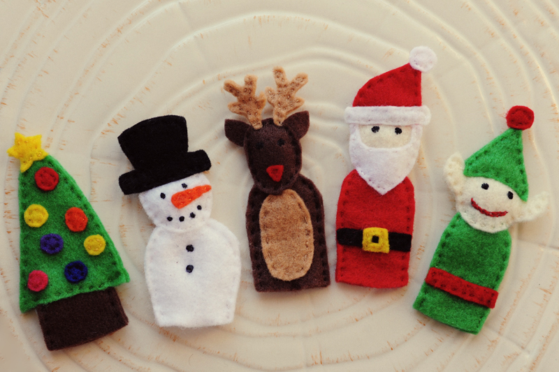 Rust & Sunshine Holiday Finger Puppets